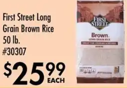 Smart & Final First street long grain brown rice offer