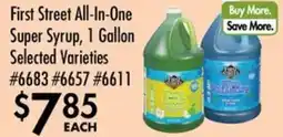 Smart & Final First Street All-In-One Super Syrup, 1 Gallon offer