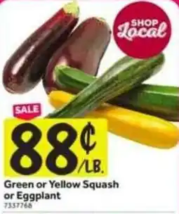 Stop&Shop Green or yellow squash or eggplant offer