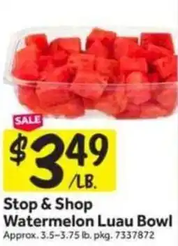 Stop&Shop Stop & shop watermelon luau bowl offer