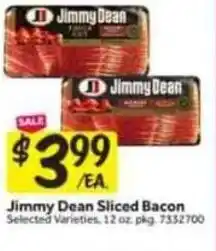 Stop&Shop Jimmy dean sliced bacon offer