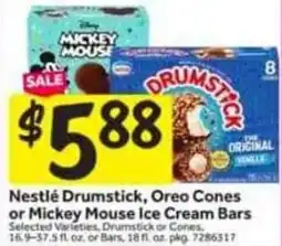 Stop&Shop Nestlé drumstick, oreo cones or mickey mouse ice cream bars offer
