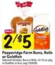 Stop&Shop Pepperidge farm buns, rolls or goldfish offer