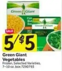 Stop&Shop Green giant vegetables offer