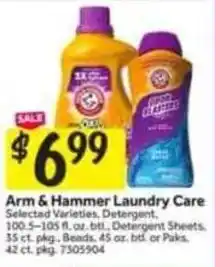 Stop&Shop Arm & hammer laundry care offer