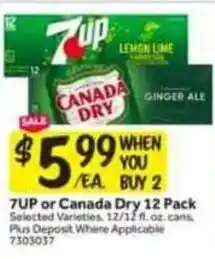 Stop&Shop 7UP or Canada Dry offer