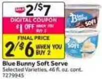 Stop&Shop Blue bunny soft serve offer