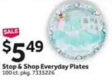 Stop&Shop Stop & shop everyday plates offer