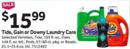 Stop&Shop Tide, gain or downy laundry care offer