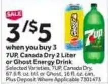 Stop&Shop 7up, canada dry offer