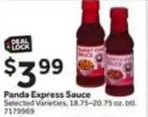 Stop&Shop Panda express sauce offer