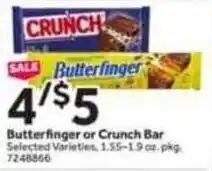 Stop&Shop Butterfinger or crunch bar offer