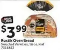 Stop&Shop Rustik oven bread offer