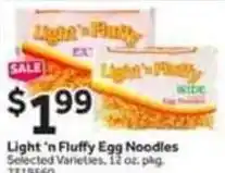 Stop&Shop Light 'n fluffy egg noodles offer