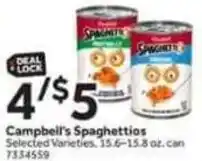 Stop&Shop Campbell's spaghettios offer