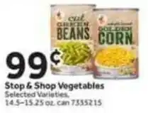 Stop&Shop Stop & shop vegetables offer