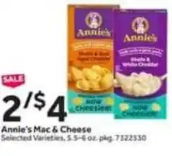 Stop&Shop Annie's Mac & Cheese offer