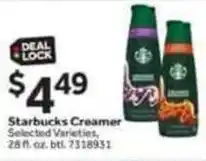 Stop&Shop Starbucks creamer offer