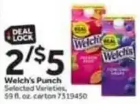 Stop&Shop Welch's punch offer