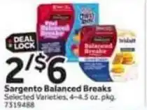 Stop&Shop Sargento balanced breaks offer