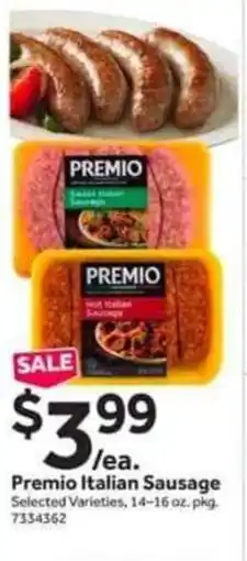Stop&Shop Premio italian sausage offer