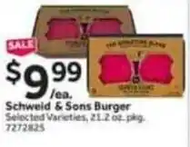 Stop&Shop Schweid & sons burger offer