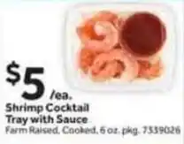 Stop&Shop Shrimp cocktail tray with sauce offer
