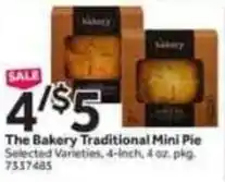 Stop&Shop The bakery traditional mini pie offer