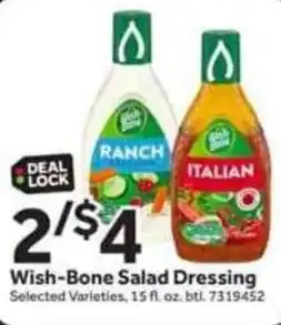 Stop&Shop Wish-bone salad dressing offer