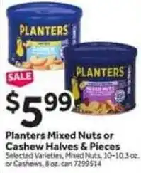Stop&Shop Planters mixed nuts or cashew halves & pieces offer