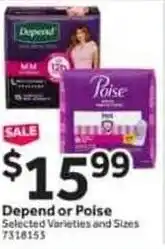 Stop&Shop Depend or poise offer