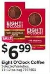 Stop&Shop Eight O'clock coffee offer