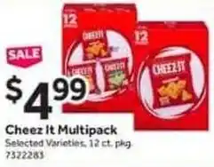 Stop&Shop Cheez it multipack offer