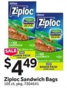 Stop&Shop Ziploc sandwich bags offer