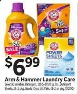 Stop&Shop Arm & hammer laundry care offer