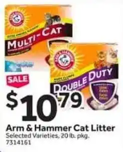 Stop&Shop Arm & hammer cat litter offer