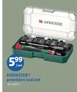 Lidl PARKSIDE precision tool set offer