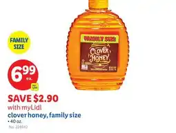 Lidl clover honey, family size offer