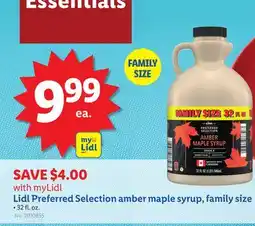 Lidl Lidl Preferred Selection amber maple syrup, family size offer