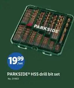 Lidl PARKSIDE HSS drill bit set offer