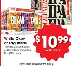 Ralphs White Claw or Lagunitas offer