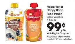 Ralphs Happy Tot or Happy Baby Food Pouch offer