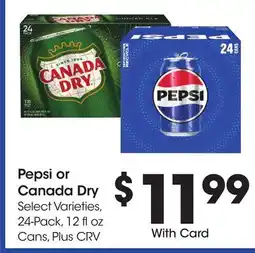 Ralphs Pepsi or Canada Dry offer