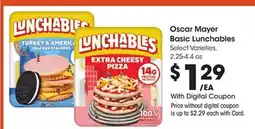 Ralphs Oscar Mayer Basic Lunchables offer
