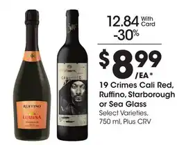Ralphs 19 Crimes Cali Red, Ruffino, Starborough or Sea Glass offer