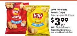 Ralphs Lay's Party Size Potato Chips offer
