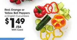 Ralphs Red, Orange or Yellow Bell Peppers offer