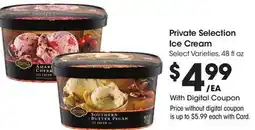 Ralphs Private Selection Ice Cream offer