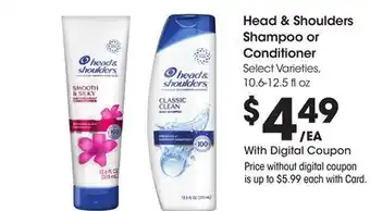 Ralphs Head & Shoulders Shampoo or Conditioner offer