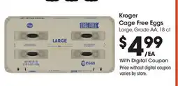 Ralphs Kroger Cage Free Eggs offer